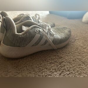 adidas Gray and White Athletic Shoes
